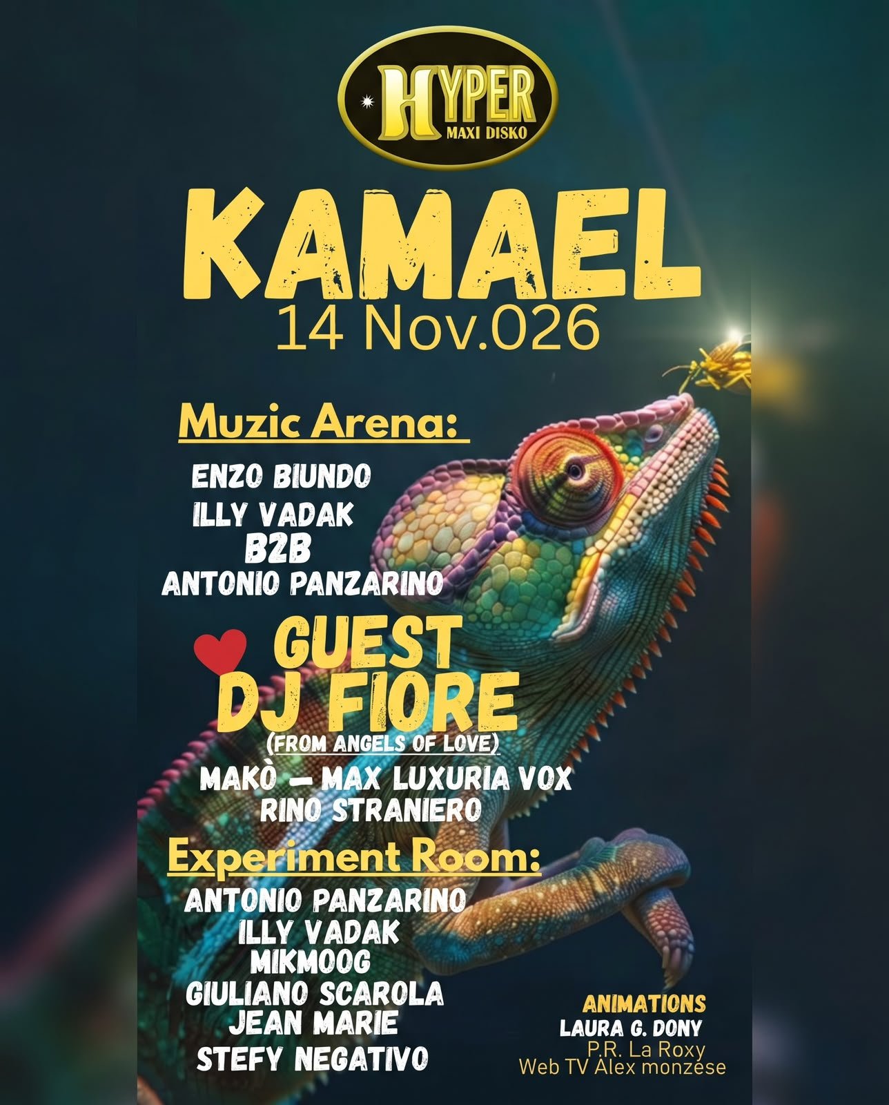 🦎 *LA MUSICA CAMBIA PELLE* 🦎 *WHY NOT? presenta KAMÆL*